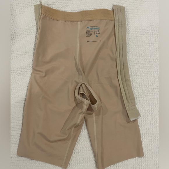 Marena XL High Waist Girdle - Short Length Beige - Picture 10 of 10
